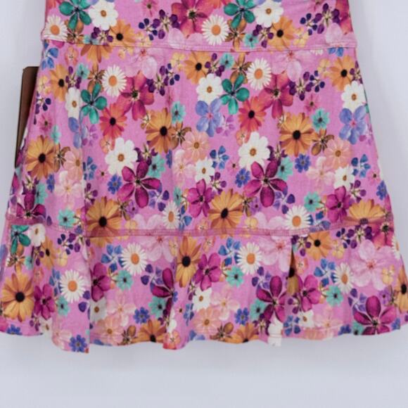 Dona Jo Floral Active Skort Pink Size S NWT - Picture 3 of 7